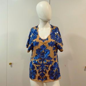 Tracey Reese for Target Sequined Blouse SzXS